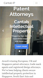 Mobile Screenshot of cantab-ip.com
